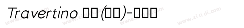 Travertino 粗体(西方)字体转换